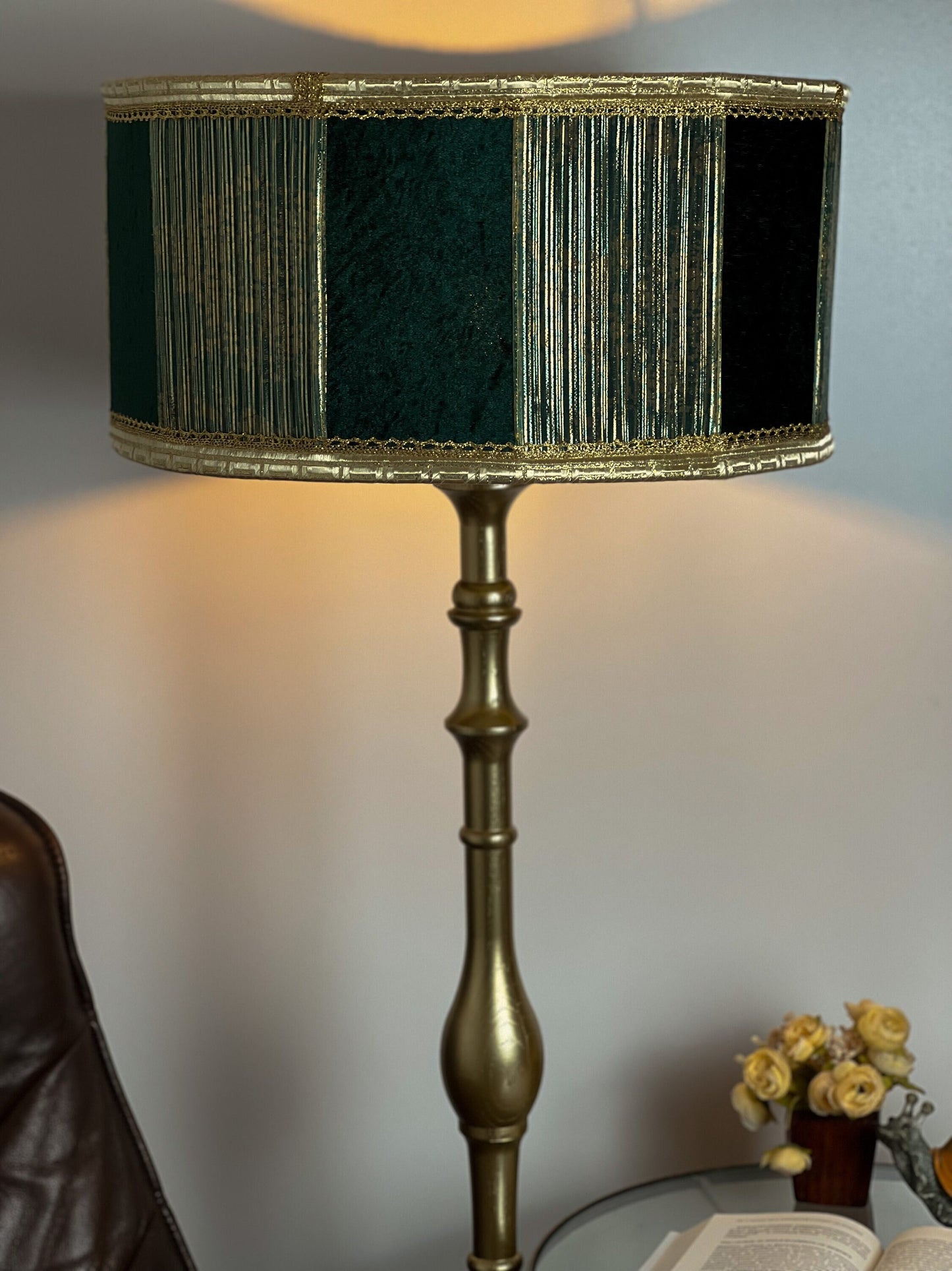 Lampshade, Art Deco lampshade for a green luxury lamp. 5801