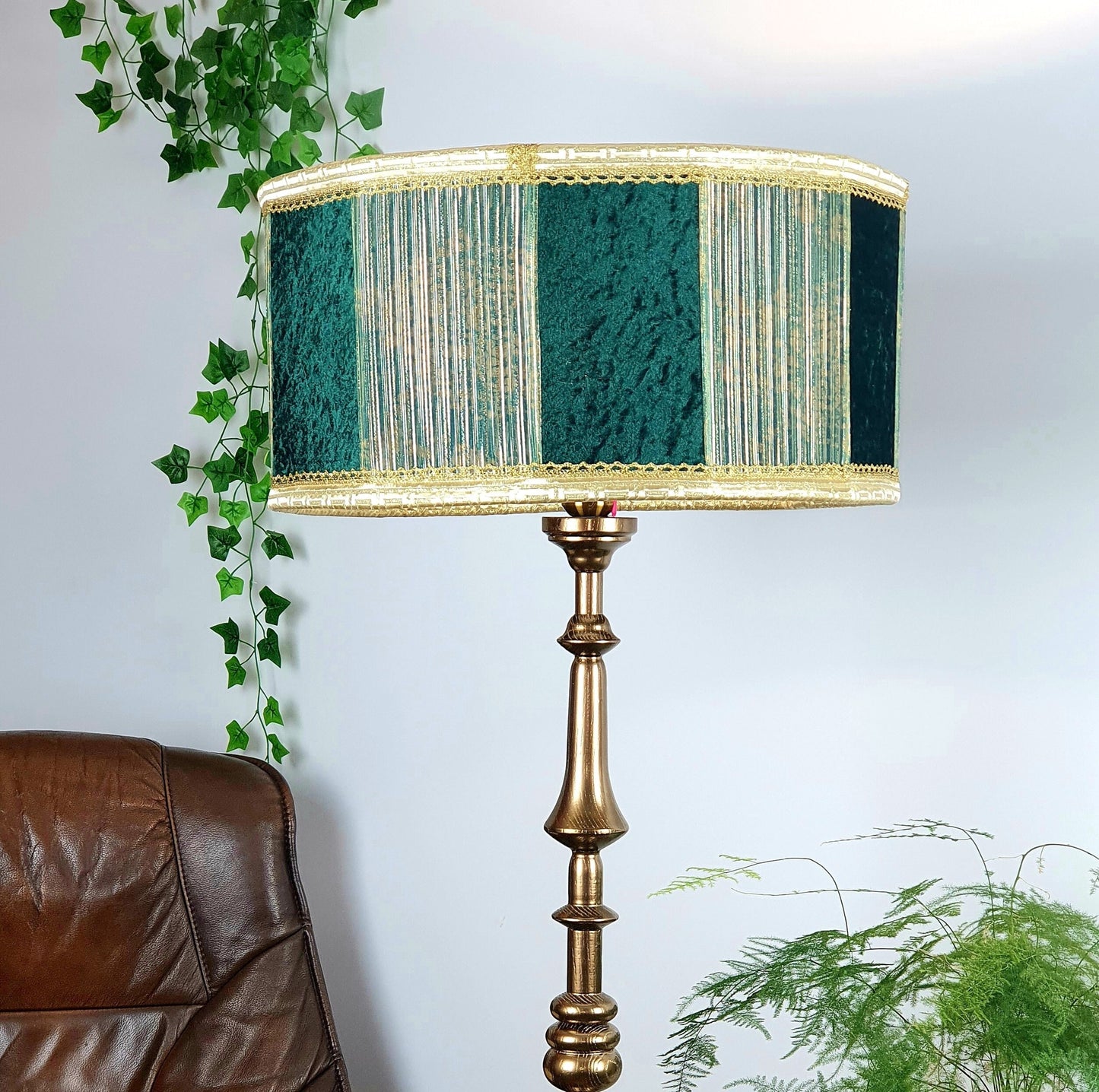 Lampshade, Art Deco lampshade for a green luxury lamp. 5801