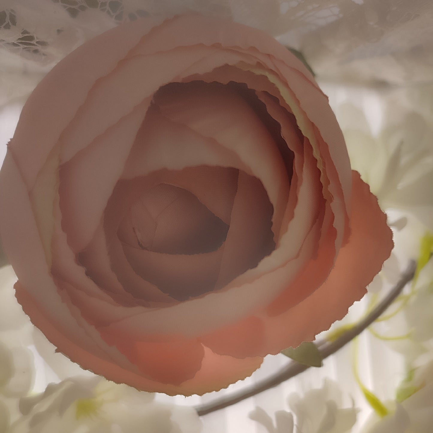 Lampshade with flowers, handmade floral lampshade. 4001