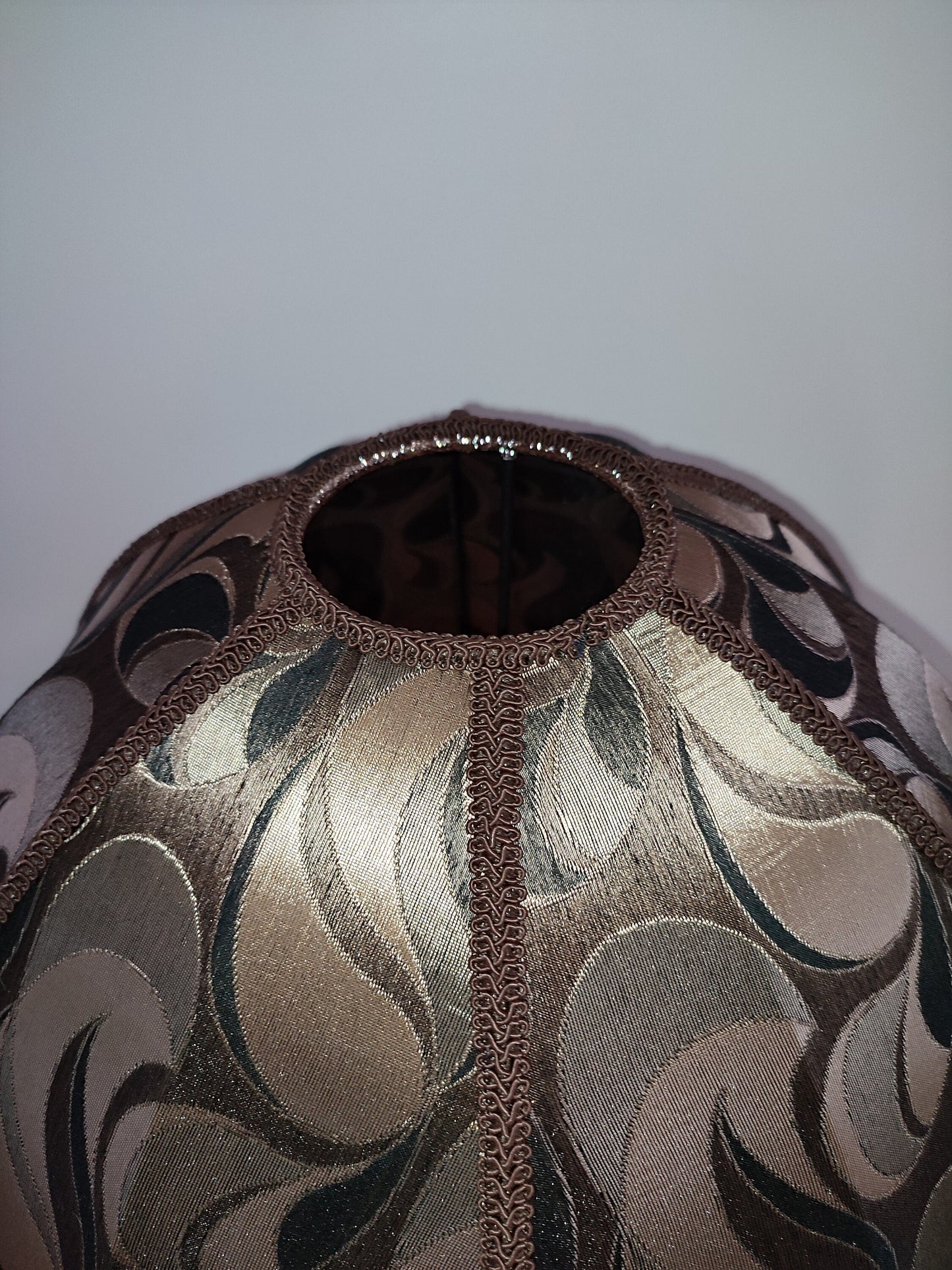 Floor lamp, lamp floor, brass lamp, fabric lamp shade, handmade home lamp. 4802