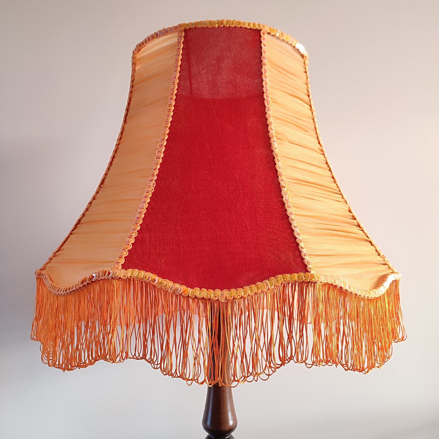 Lampshade orange, art deco lamp, unique lamp shades, lampshade for a floor lamp. 4704