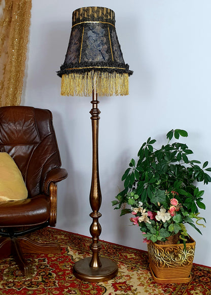 Victorian Fringed Lampshade for Floor Lamps - Handmade Antique Lampshade. 2301