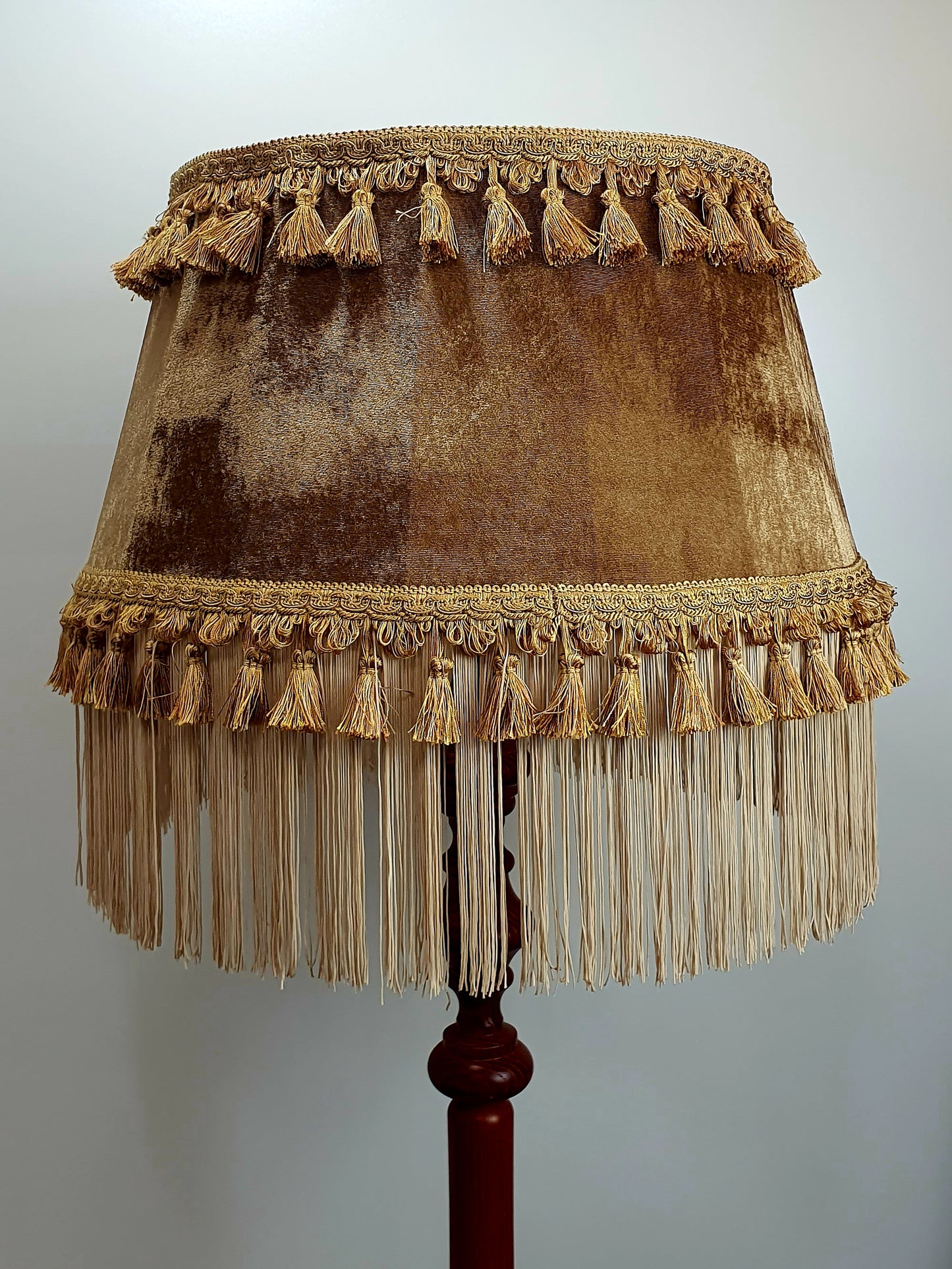 Lampshade brown velor Timeless Elegance: Art Deco. 6505