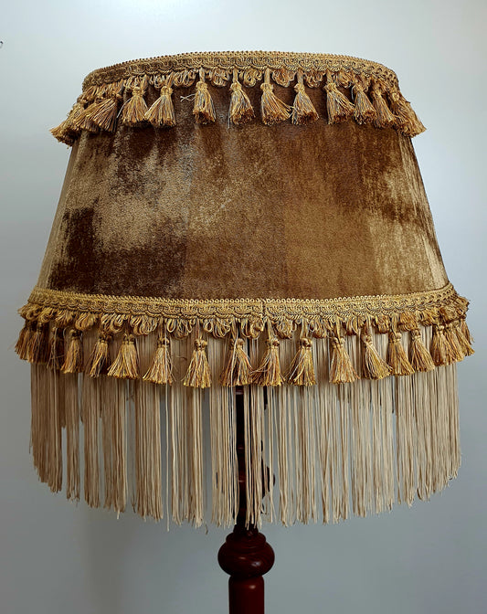 Lampshade brown velor Timeless Elegance: Art Deco. 6505