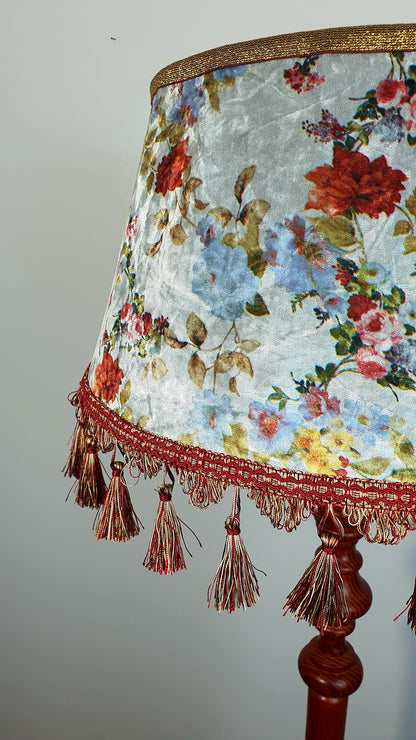 Wholesale lampshade Tallinn 03 - Floral velvet lampshade