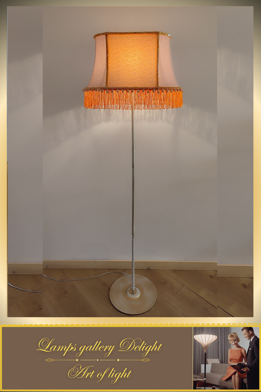 Floor lamp, peach-colored lamp, Victorian style, fairy lamp, handmade! 530601