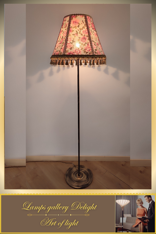 Floor lamp, flower lamp, Victorian style, fairy lamp, Vintage Floor Lamp, handmade! 3804