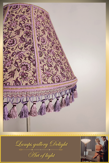 Floor lamp, Victorian style floor lamp, lilac lamp, Vintage Floor Lamp, unique lamp, handmade! 111001