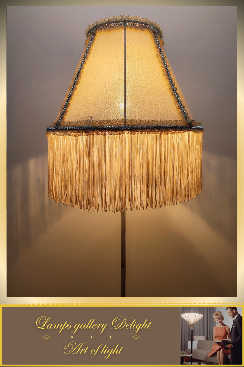 Floor lamp, Victorian style floor lamp, beige floor lamp, vintage floor lamp, unique floor lamp, handmade! 7101