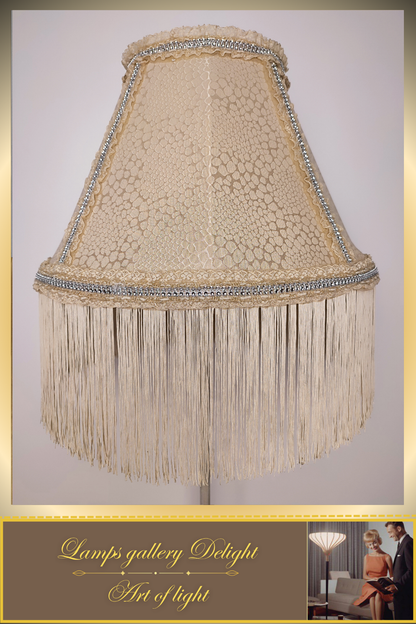 Floor lamp, Victorian style floor lamp, beige floor lamp, vintage floor lamp, unique floor lamp, handmade! 7101