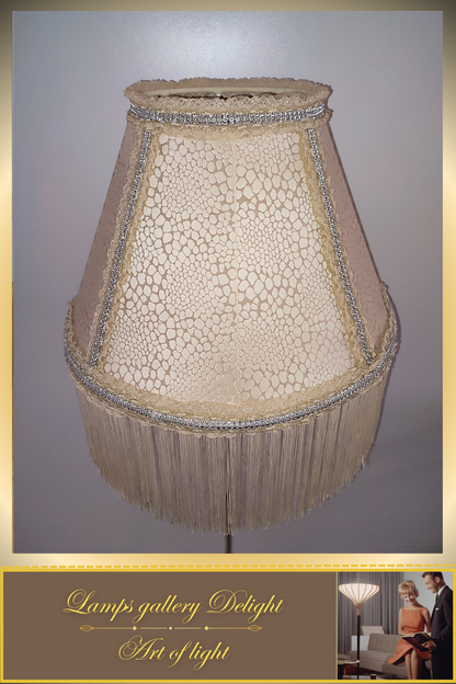 Floor lamp, Victorian style floor lamp, beige floor lamp, vintage floor lamp, unique floor lamp, handmade! 7101