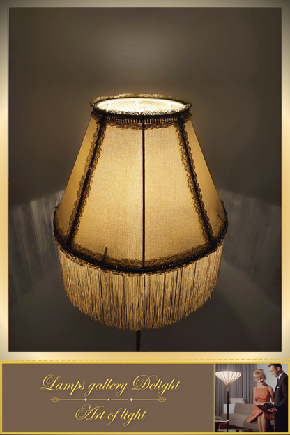 Floor lamp, Victorian style floor lamp, beige floor lamp, vintage floor lamp, unique floor lamp, handmade! 7101