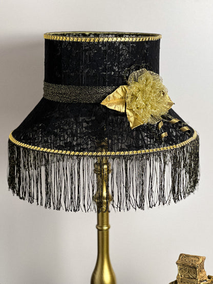 Opulent Black Victorian Lampshade  6101