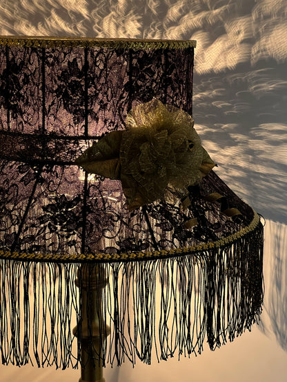 Opulent Black Victorian Lampshade  6101