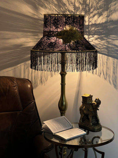 Opulent Black Victorian Lampshade  6101