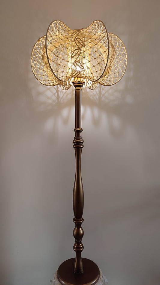 Lamp floor, unique lamp, handmade home lamp, art deco lamp. 2207