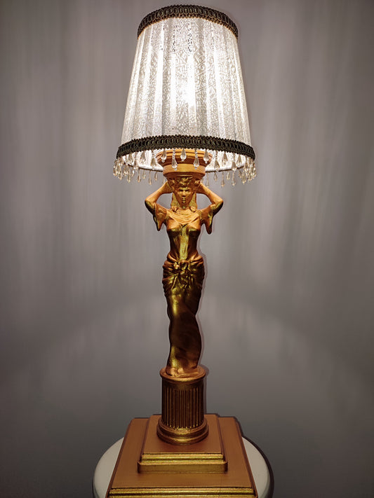 Table lamp, figurine night light, vintage decor, unique lamp. № 4303