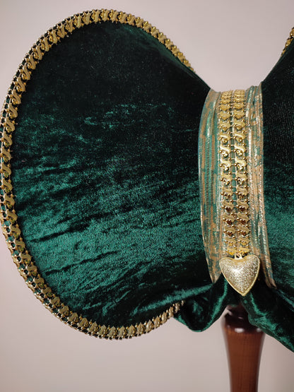 Lampshade, green lampshade, art deco. 2211