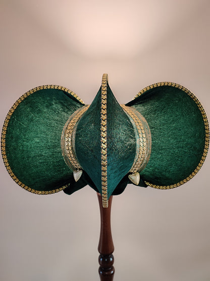 Lampshade, green lampshade, art deco. 2211