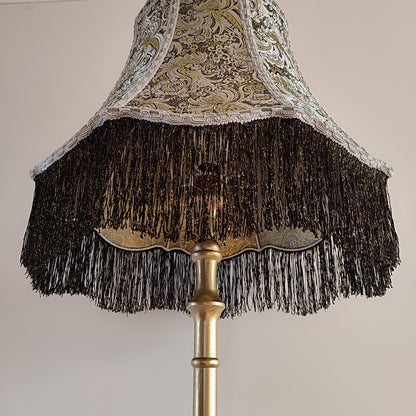 Lampshade, fabric lampshade, unique lamp shades, Golden lampshade. 4706
