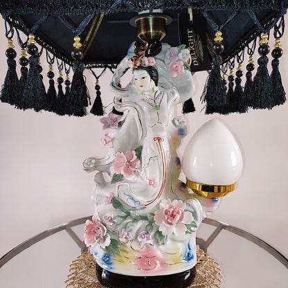 Table lamp, custom base, decorative lamp, Japanese-style lamp.  PRODUCT TO ORDER. 3001