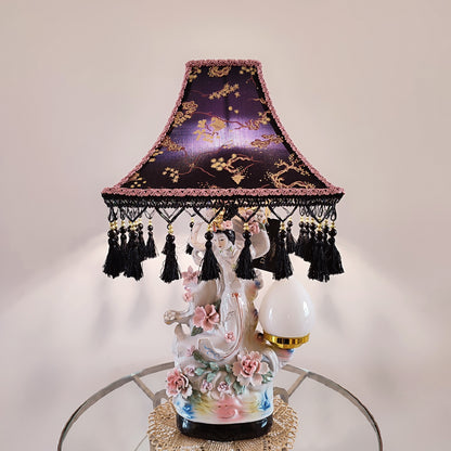Table lamp, custom base, decorative lamp, Japanese-style lamp.  PRODUCT TO ORDER. 3001