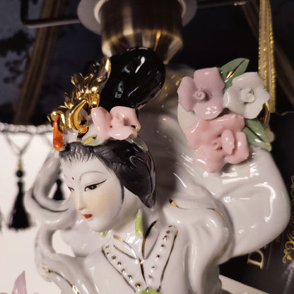 Table lamp, custom base, decorative lamp, Japanese-style lamp.  PRODUCT TO ORDER. 3001
