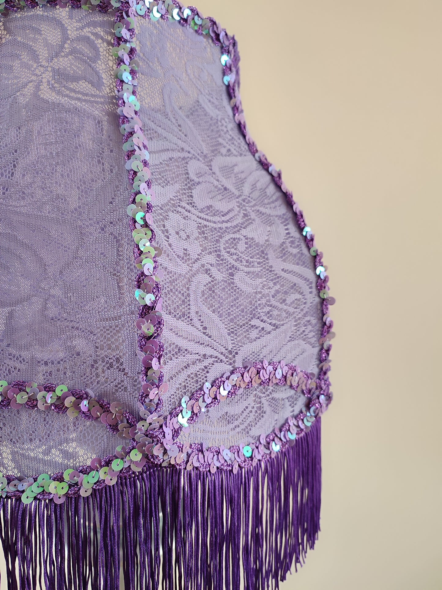 Table lamp,lilac lamp, decorative lamp, bedside table lamp, fabric lampshade. 5001