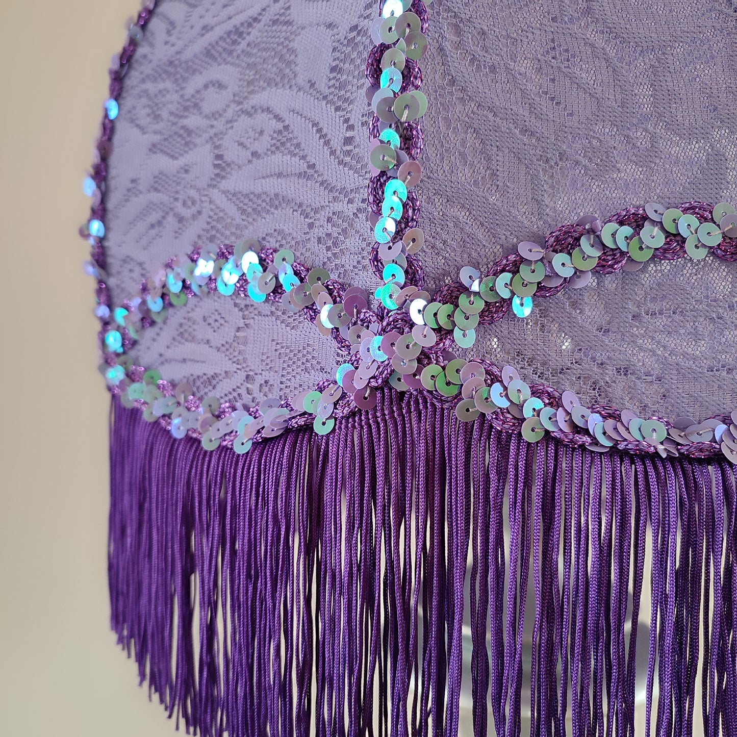Table lamp,lilac lamp, decorative lamp, bedside table lamp, fabric lampshade. 5001