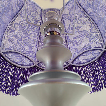 Table lamp,lilac lamp, decorative lamp, bedside table lamp, fabric lampshade. 5001