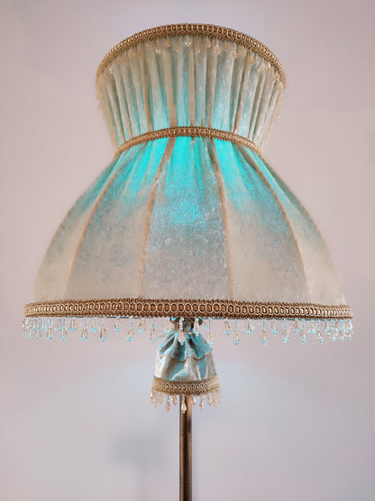 Wholesale floor lamp Havana 01 – Elegant Floor Lamp with Beige Velvet Shade