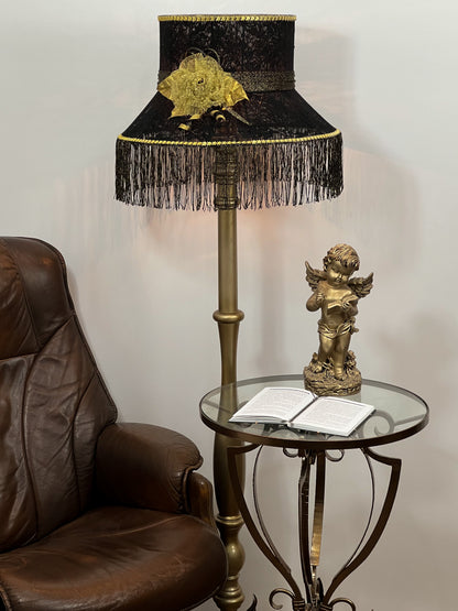 Opulent Black Victorian Lampshade  6101