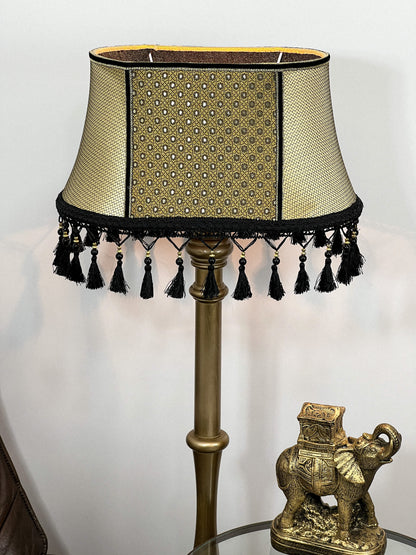 Lampshade. Art Deco Opulence Lampshade with Fringe and Tassel Detai. 5305