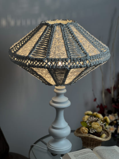 Art Deco lampshades, a unique wicker lampshade. 5101
