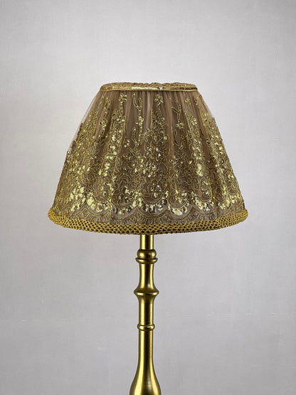 Wholesale lampshade Berlin 15 - luxurious fabric golden lampshade