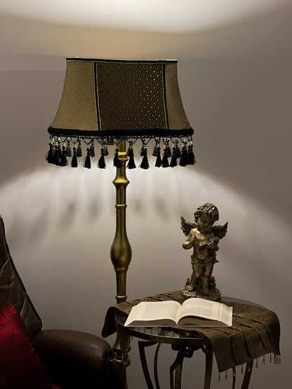 Lampshade. Art Deco Opulence Lampshade with Fringe and Tassel Detai. 5305