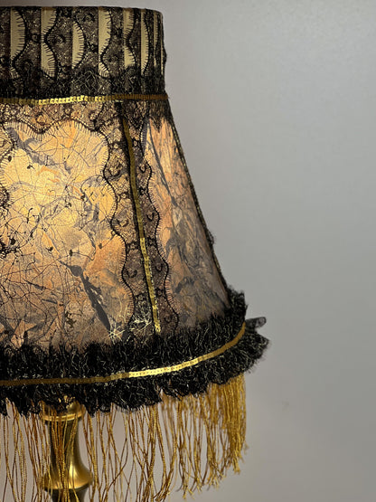 Victorian Fringed Lampshade for Floor Lamps - Handmade Antique Lampshade. 2301