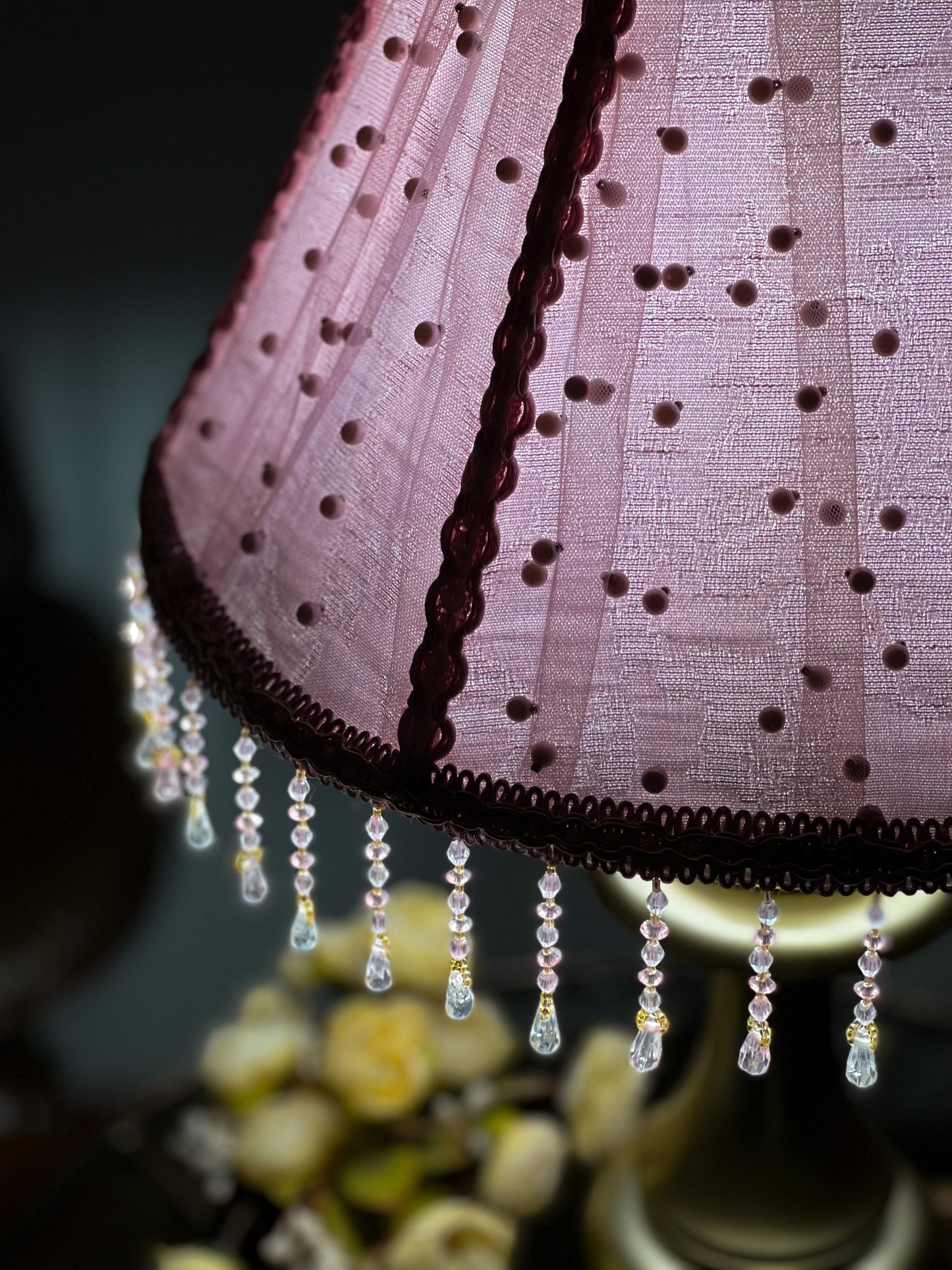 Handmade French Fairy  Pink Shade - Minimalist Contemporary Lighting for Home & Interior Design. 0101