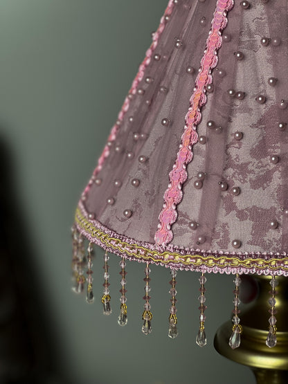 Handmade French Fairy  Pink Shade - Minimalist Contemporary Lighting for Home & Interior Design. 0101