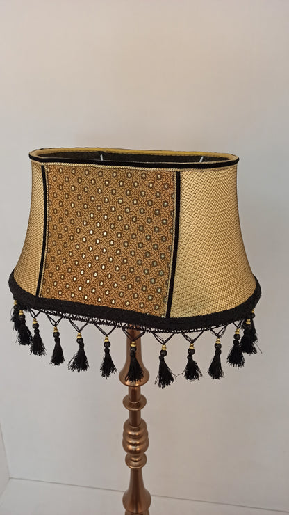 Lampshade. Art Deco Opulence Lampshade with Fringe and Tassel Detai. 5305