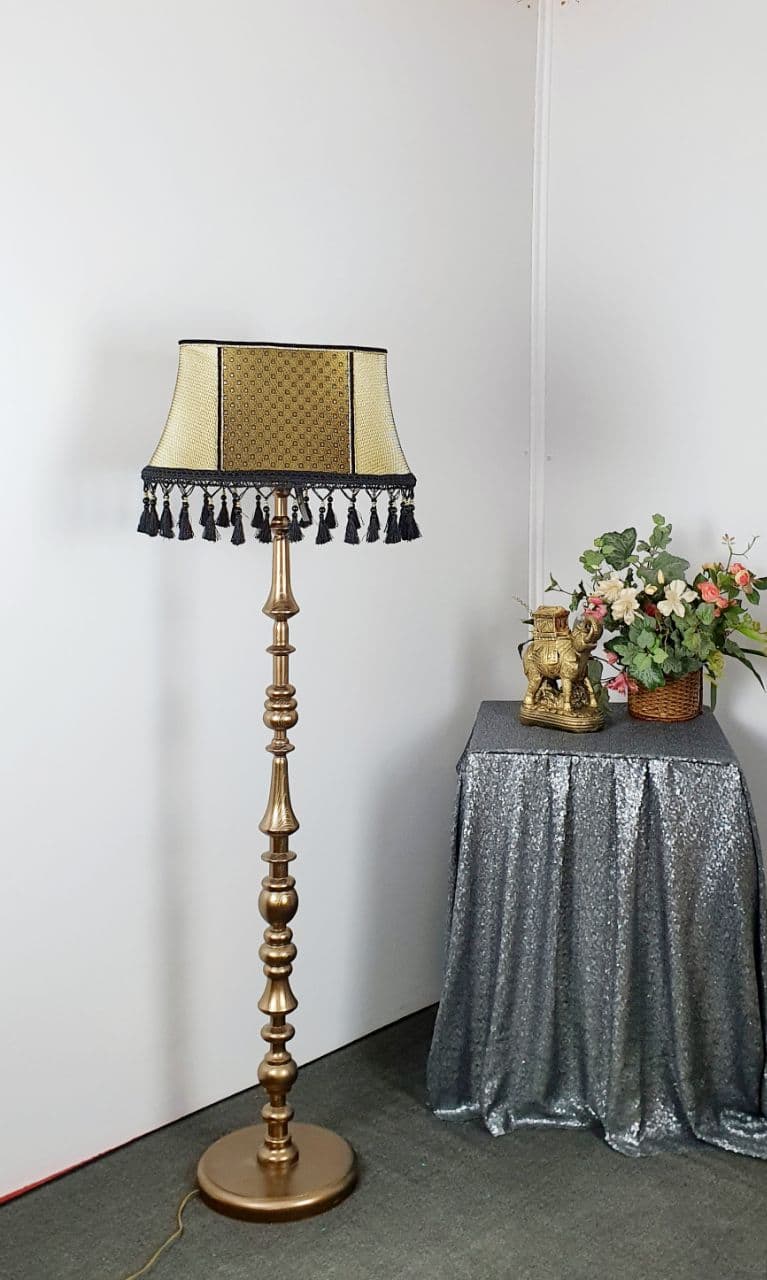 Lampshade. Art Deco Opulence Lampshade with Fringe and Tassel Detai. 5305
