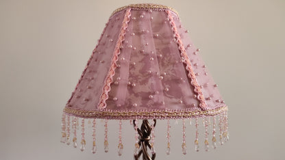 Handmade French Fairy  Pink Shade - Minimalist Contemporary Lighting for Home & Interior Design. 0101