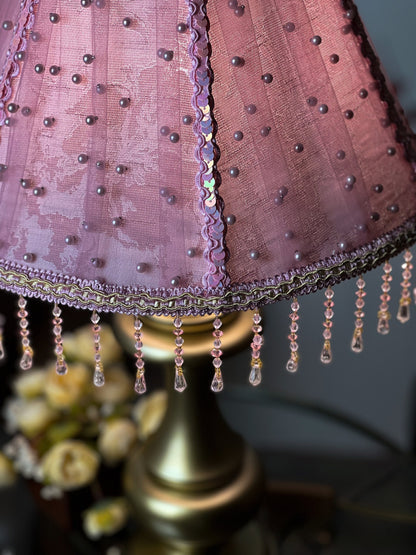 Handmade French Fairy  Pink Shade - Minimalist Contemporary Lighting for Home & Interior Design. 0101