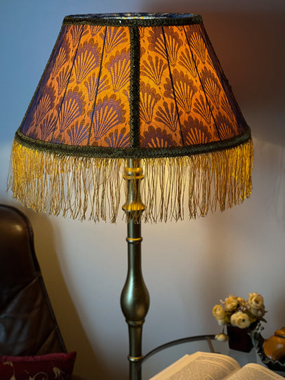 Victorian Lampshade with Golden Blue. 0907