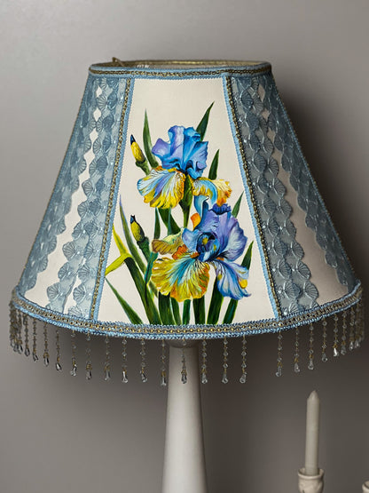 Lampshade. Hand-painted flower lampshade, art deco lamps, floral lamps. 3805