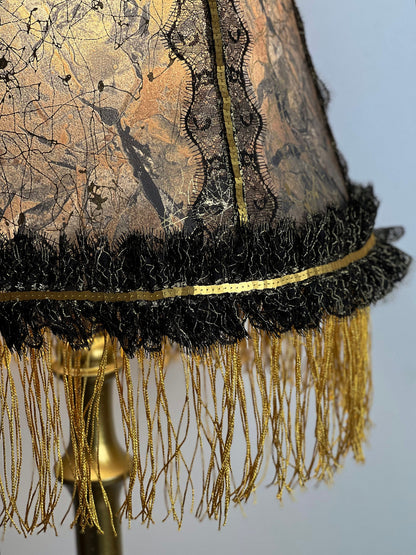 Victorian Fringed Lampshade for Floor Lamps - Handmade Antique Lampshade. 2301
