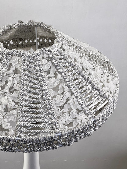 Art Deco lampshades, a unique wicker lampshade. 5101