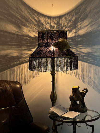 Opulent Black Victorian Lampshade  6101