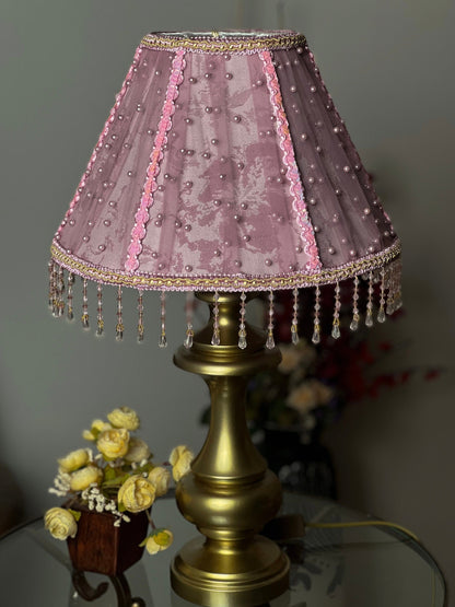 Handmade French Fairy  Pink Shade - Minimalist Contemporary Lighting for Home & Interior Design. 0101