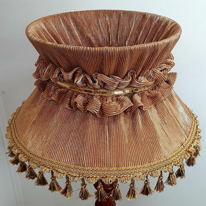 Lampshade, Elegant Vintage Golden  Lampshade. 6305